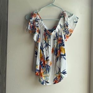 Floral Off the Shoulder Shirt